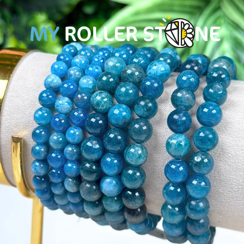 5A Blaues Apatit-Armband