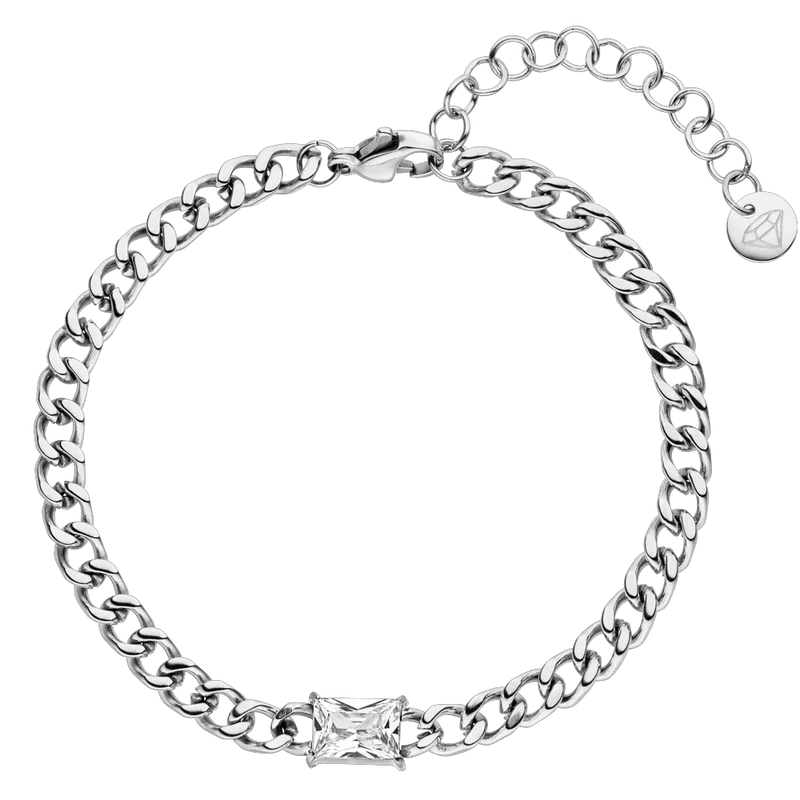 Single Stone Armband | 18K vergoldet