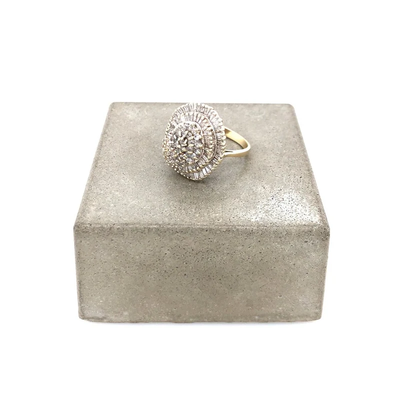 Diamantring Gelbgold 585