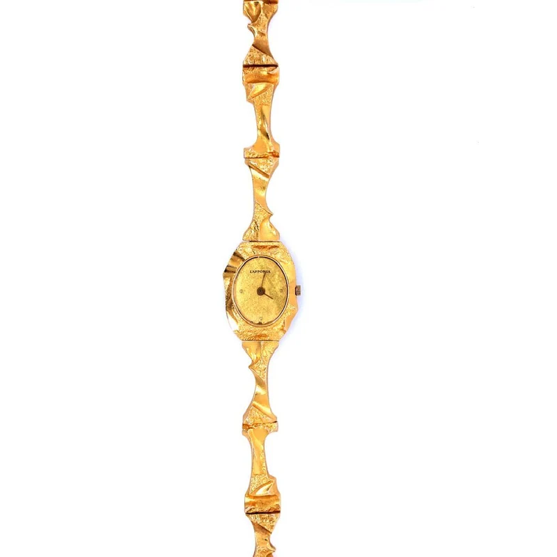 Second Hand Uhr Lapponia Pola Negri Gelbgold