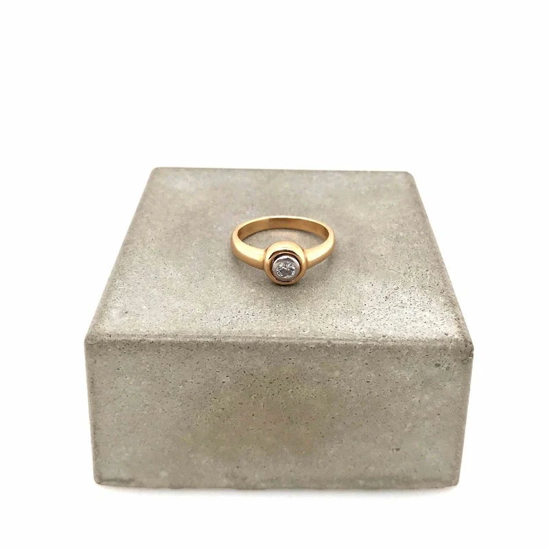 Ring Bicolor Gold 585 mit Brillant