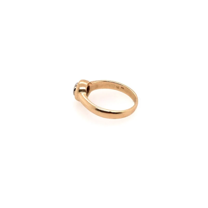 Ring Bicolor Gold 585 mit Brillant
