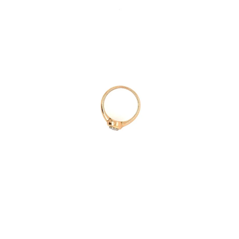Ring Bicolor Gold 585 mit Brillant