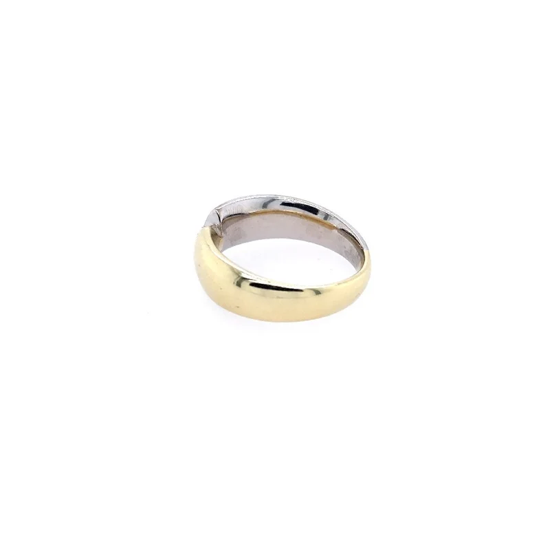 Ring Bicolor Gold 585 mit Brillant