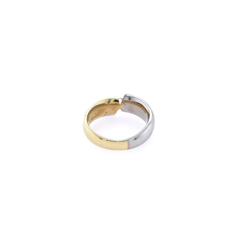 Ring Bicolor Gold 585 mit Brillant