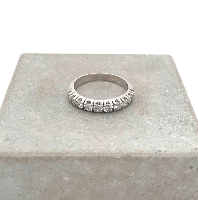 Half-Eternity Ring Weissgold 585 mit Brillanten