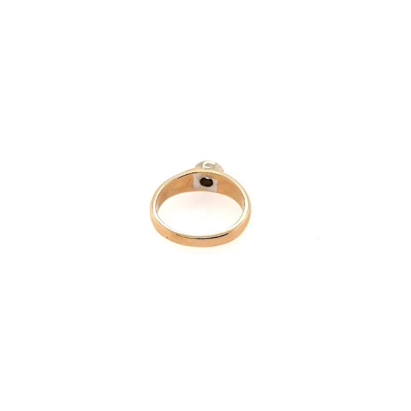 Ring Bicolor Gold 585 mit Brillant