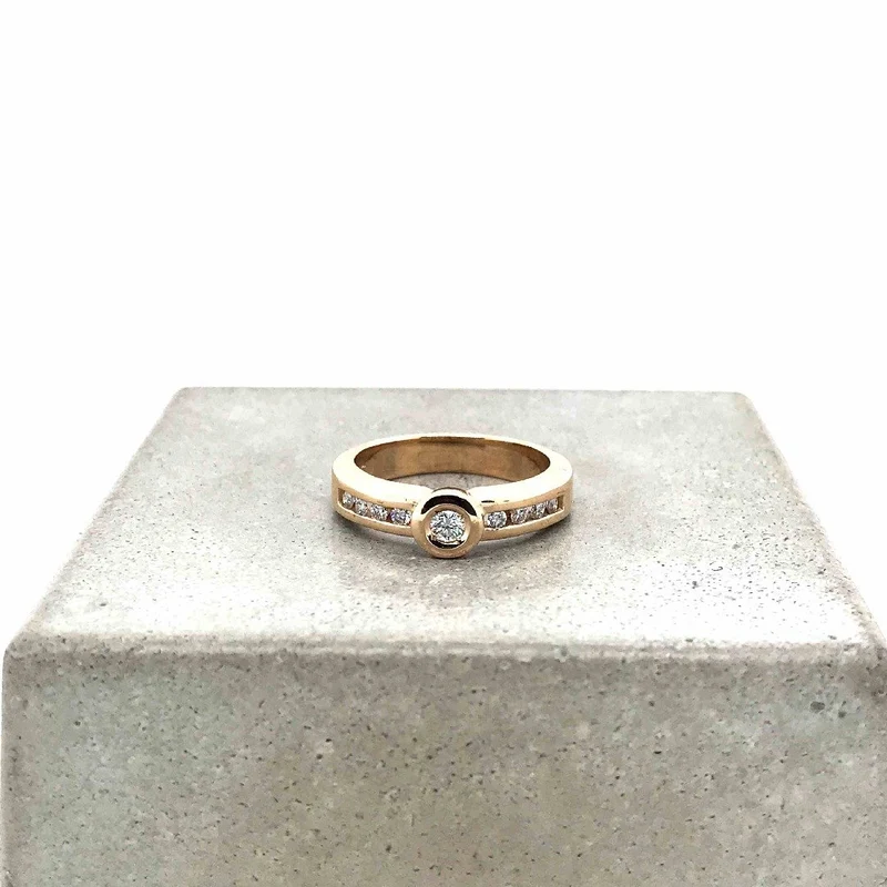 Ring Roségold 585 mit Brillanten