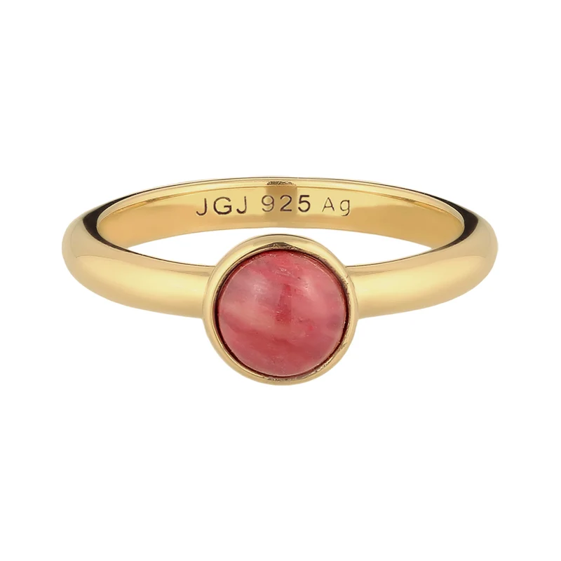 Solitär-Ring | Achat (Rot)