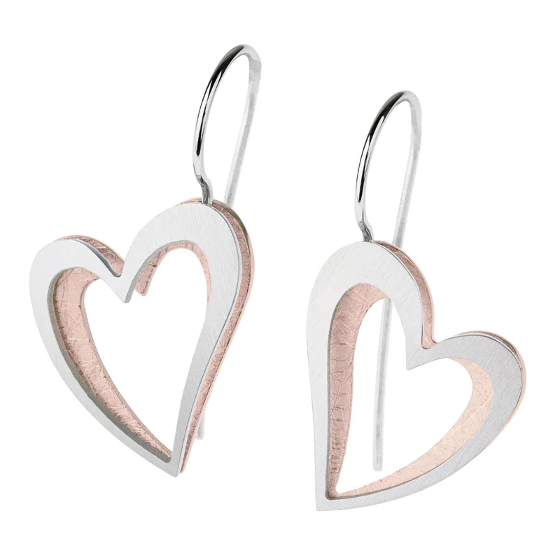 Edelstahl Ohrhänger Rosegold-Beschichtung ERNSTES DESIGN E560