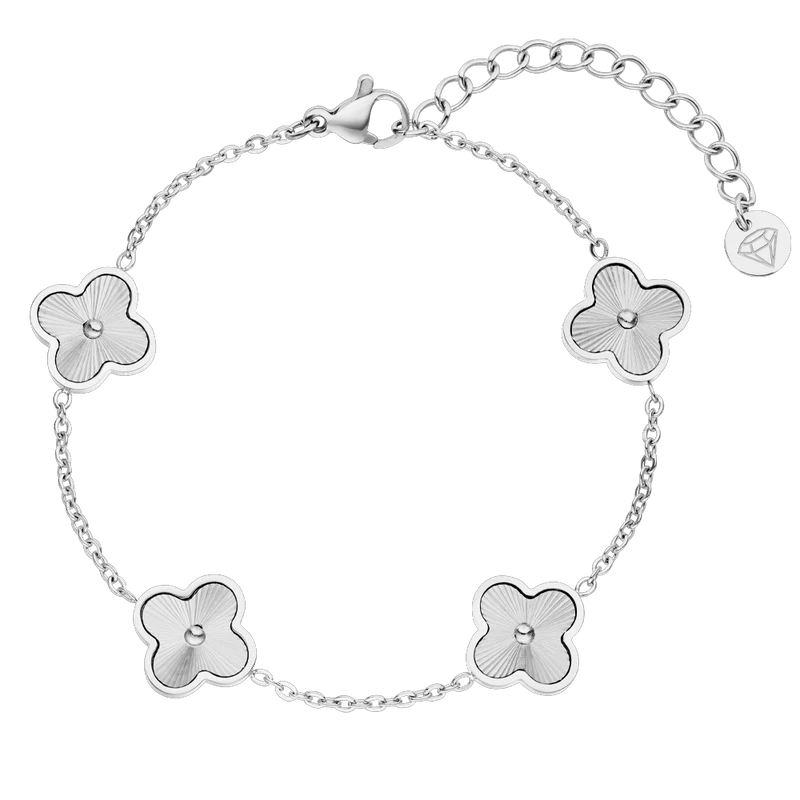 Shine Clover Armband | 18K vergoldet