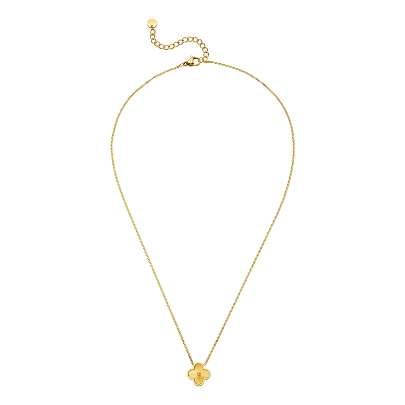 Shine Clover Kette | 18K vergoldet