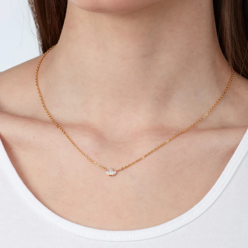 Cataleya Halskette | 18K vergoldet