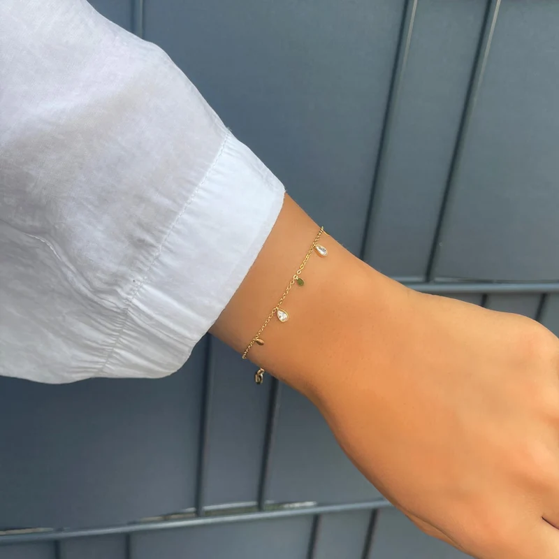 Shine Drops Armband | 18K vergoldet