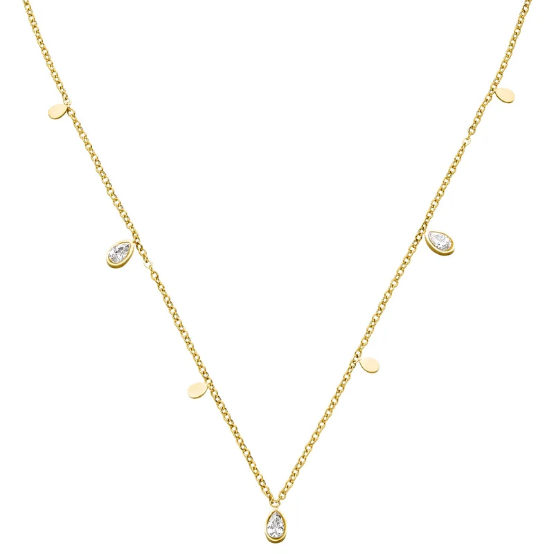 Shine Drops Halskette | 18K vergoldet