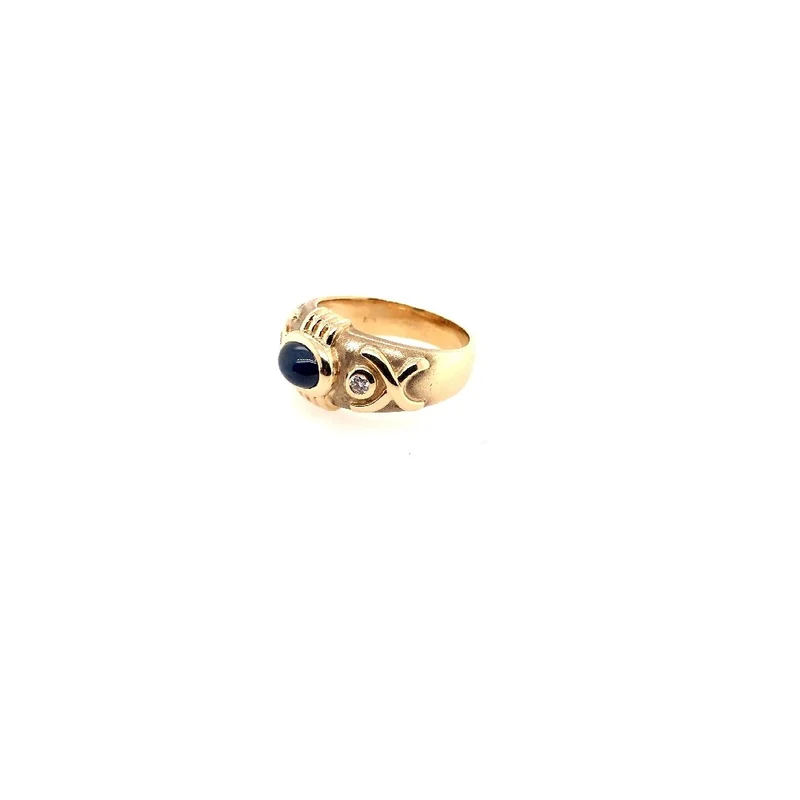 Ring Gelbgold 585 mit Saphir & Brillanten