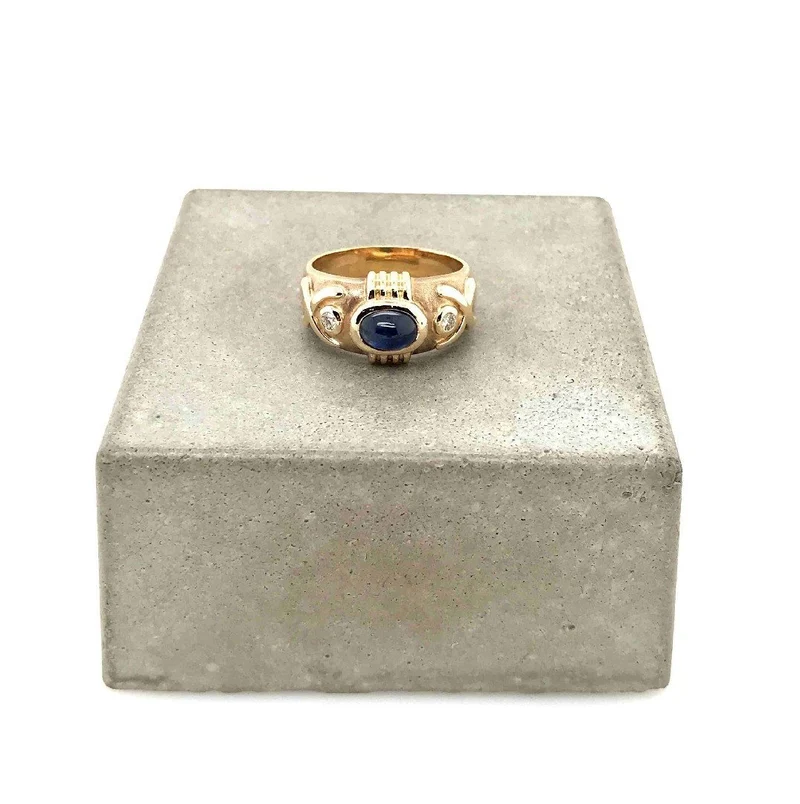 Ring Gelbgold 585 mit Saphir & Brillanten