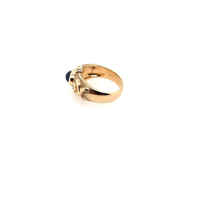 Ring Gelbgold 585 mit Saphir & Brillanten