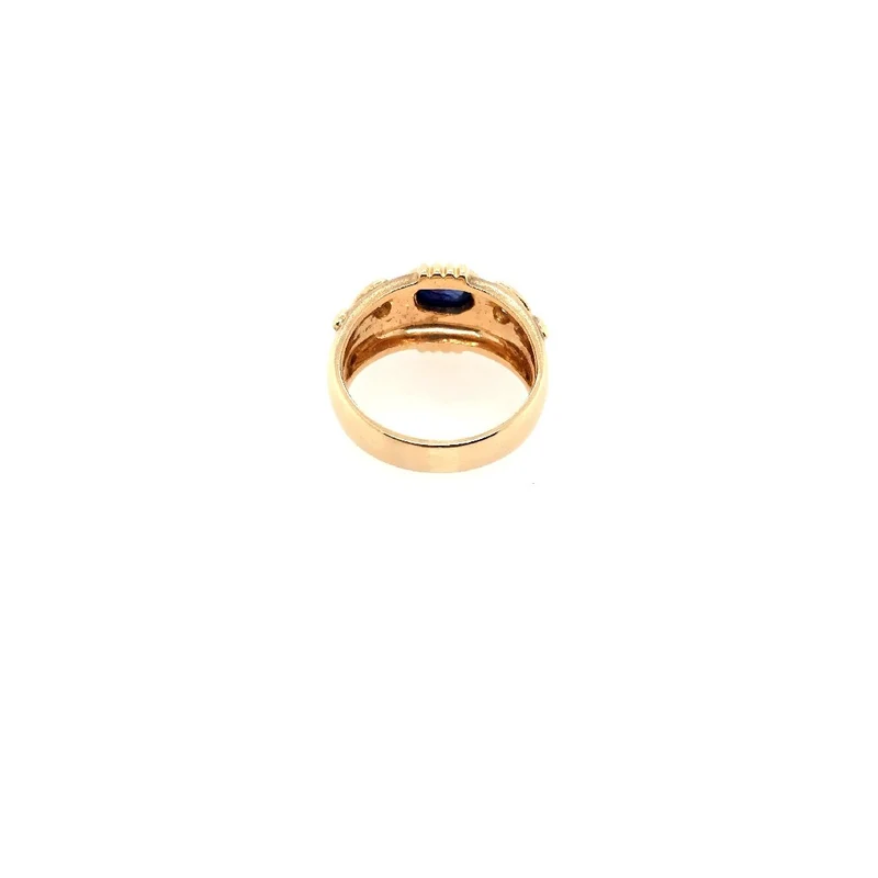Ring Gelbgold 585 mit Saphir & Brillanten
