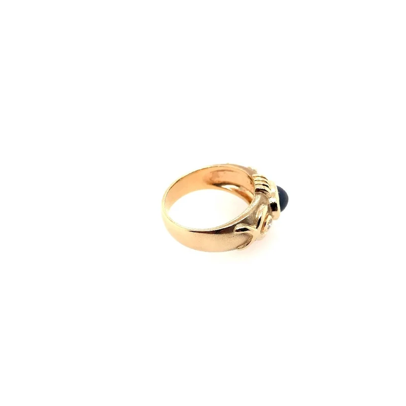 Ring Gelbgold 585 mit Saphir & Brillanten