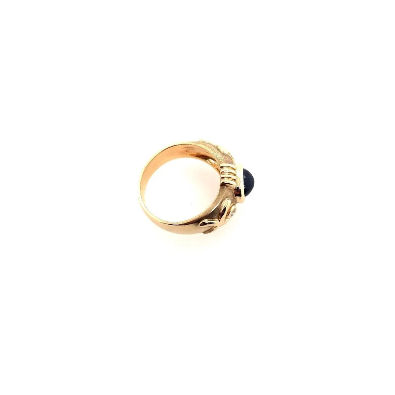 Ring Gelbgold 585 mit Saphir & Brillanten