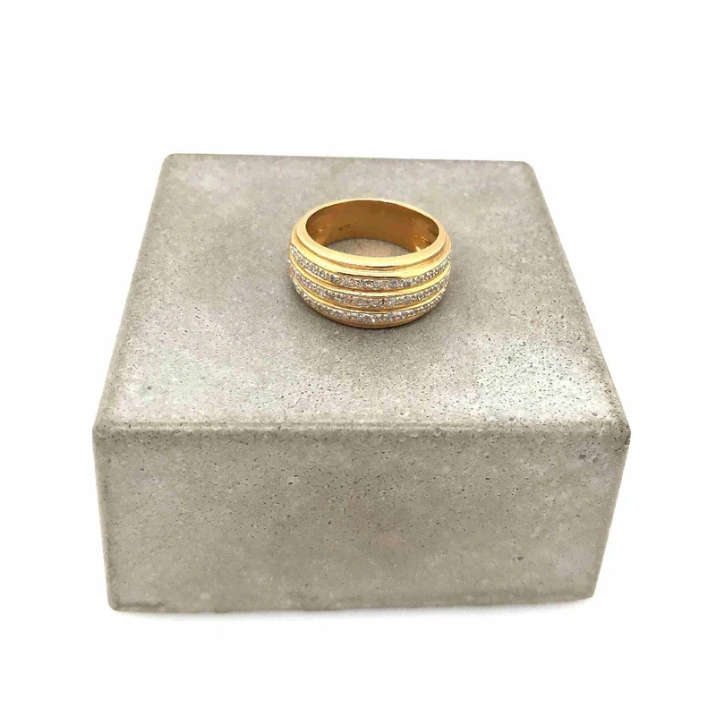 Ring Gelbgold 750 mit Diamanten