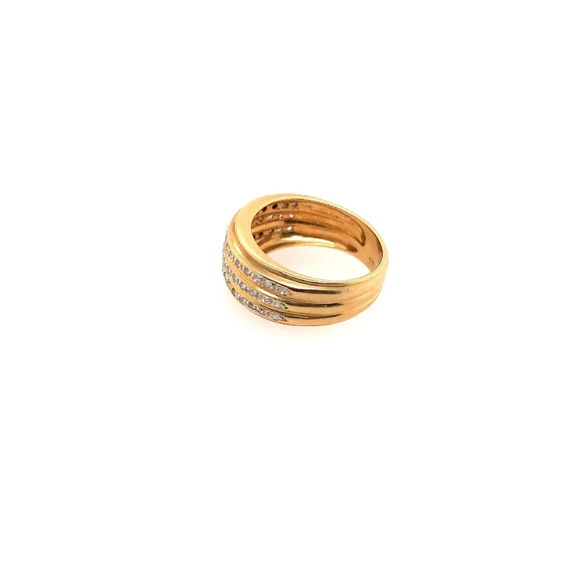 Ring Gelbgold 750 mit Diamanten