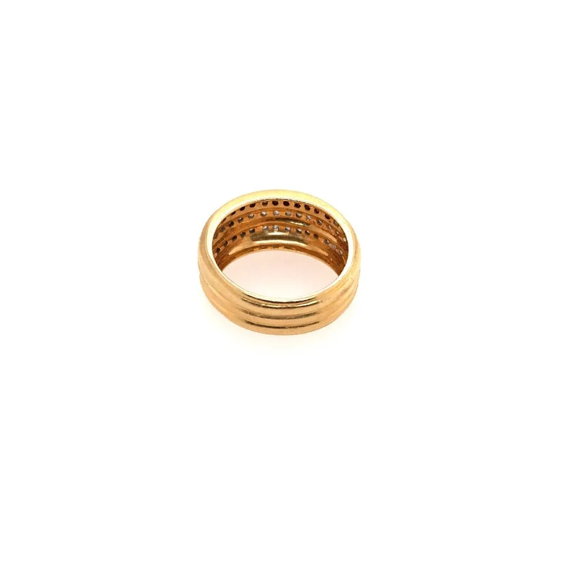 Ring Gelbgold 750 mit Diamanten