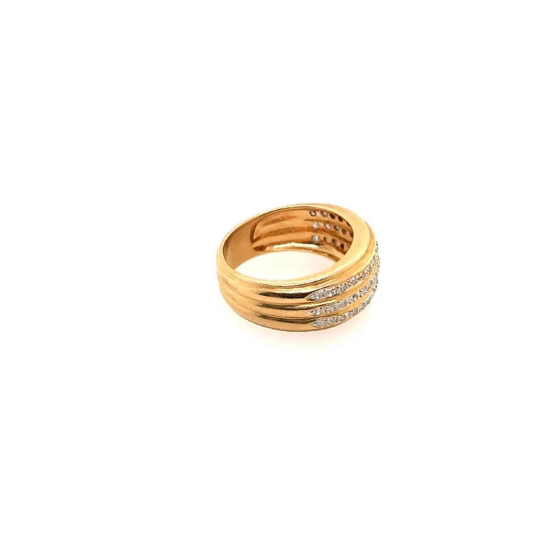 Ring Gelbgold 750 mit Diamanten