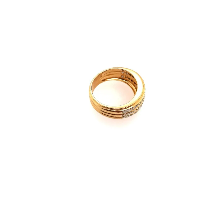 Ring Gelbgold 750 mit Diamanten