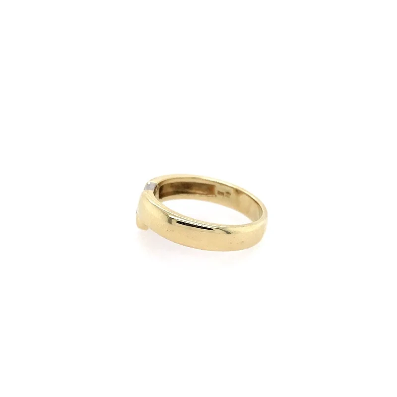 Ring Bicolor Gold 585 mit Brillant