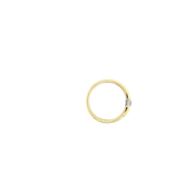 Ring Bicolor Gold 585 mit Brillant