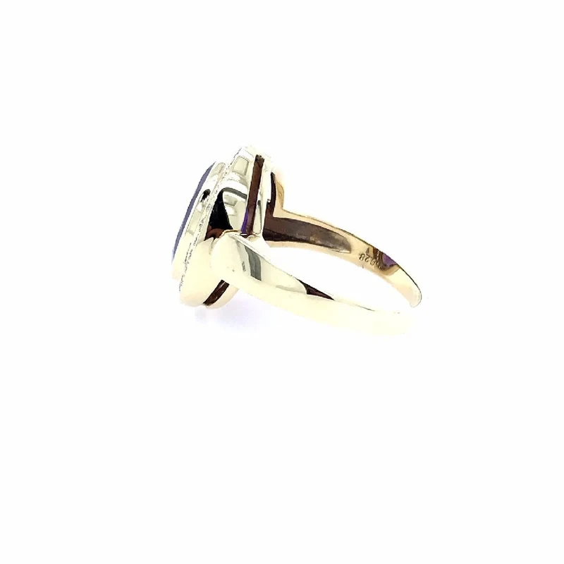 Ring Gelbgold 585 mit Amethyst & Brillanten