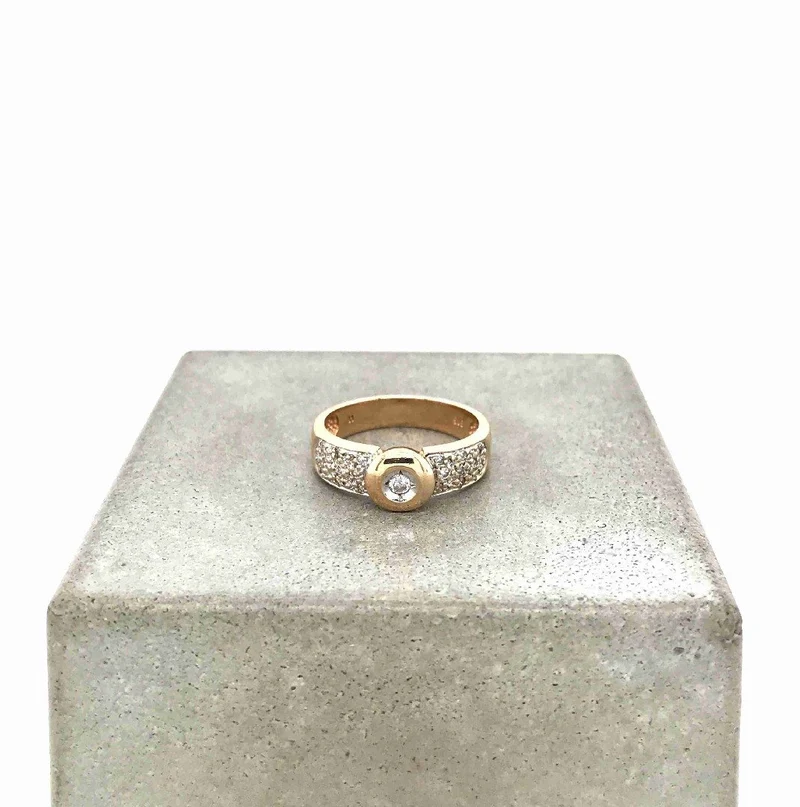 Ring Gelbgold 585 mit Brillanten