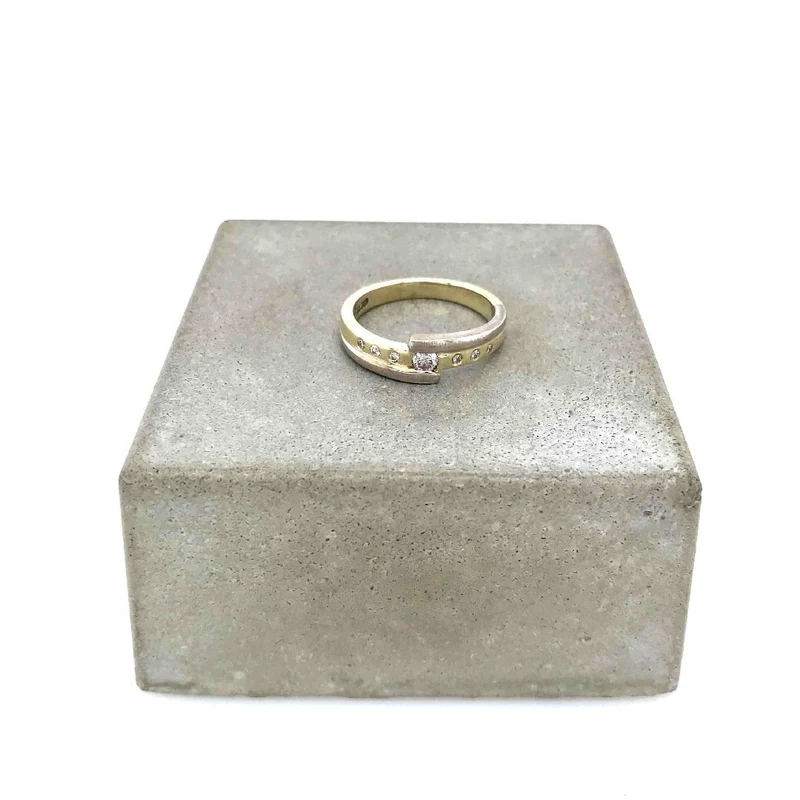 Ring Bicolor Gold 585 mit Brillanten