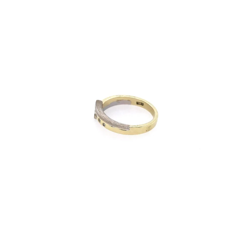 Ring Bicolor Gold 585 mit Brillanten