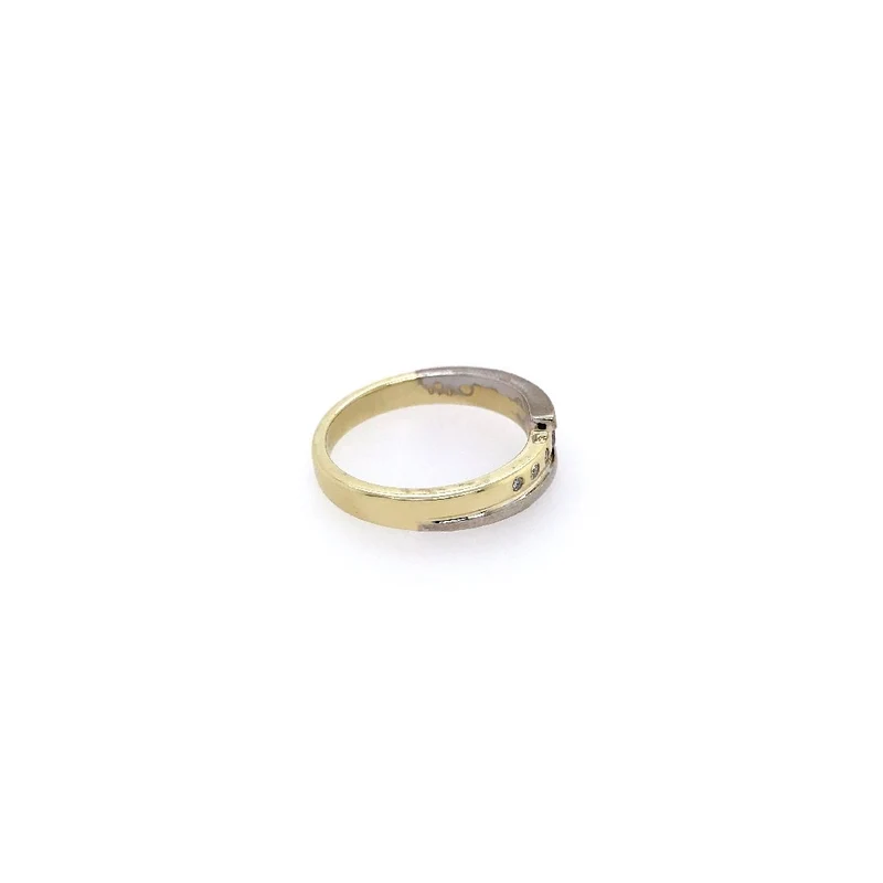 Ring Bicolor Gold 585 mit Brillanten