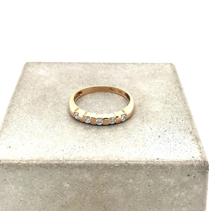 Ring Gelbgold 585 mit Brillanten