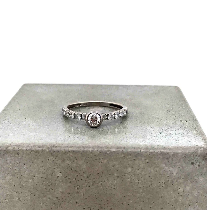 Ring Weissgold 585 mit Brillanten