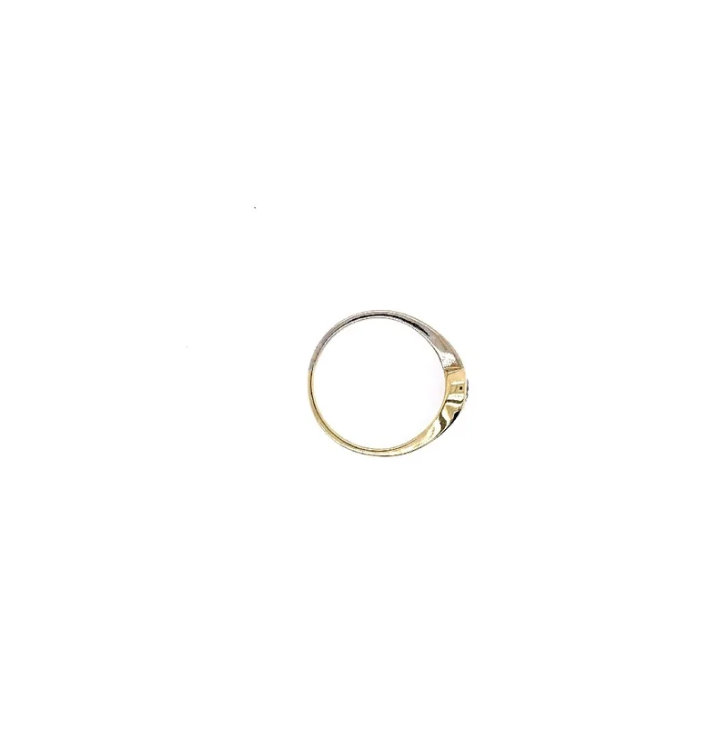 Ring Bicolor Gold 585 mit Brillant