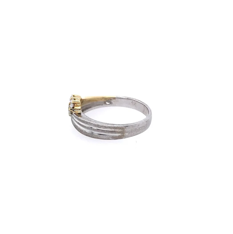 Ring Bicolor Gold 585 mit Brillanten