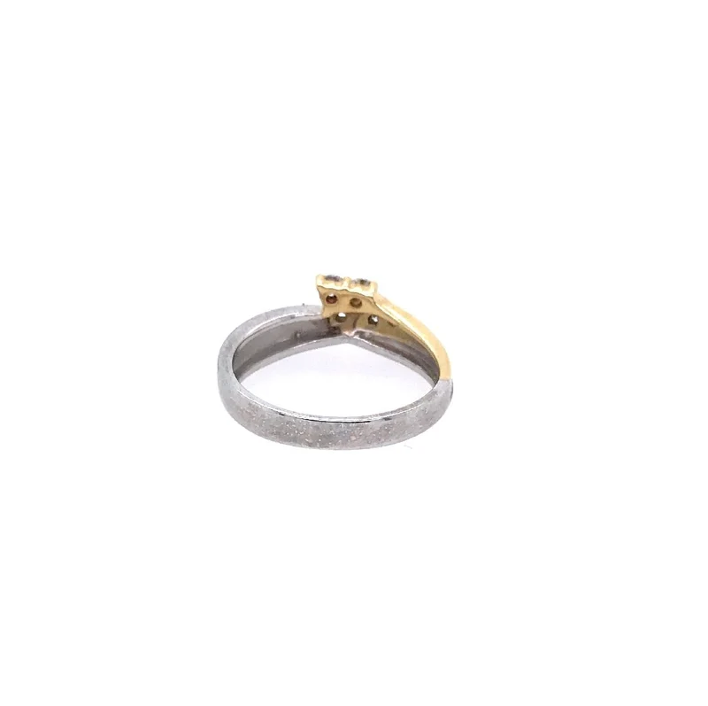 Ring Bicolor Gold 585 mit Brillanten