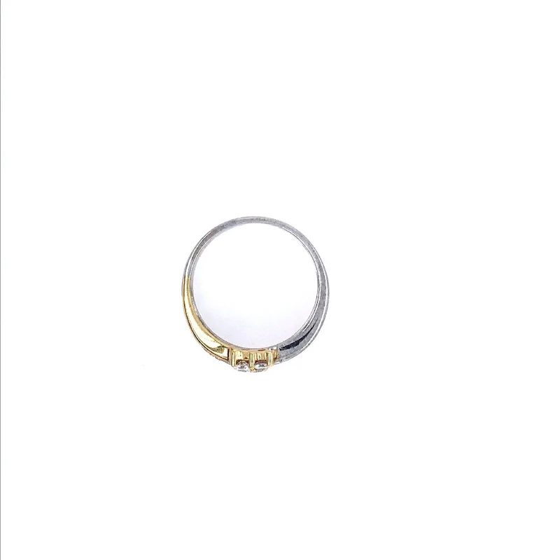 Ring Bicolor Gold 585 mit Brillanten