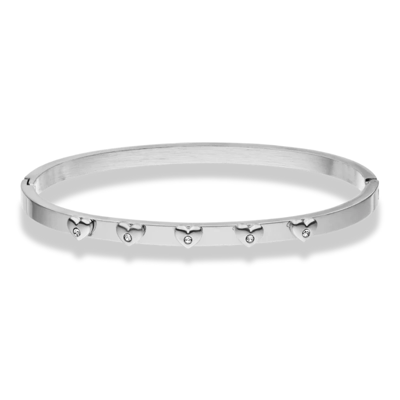 Timeless Elegance Heart Armreif 14K Vergoldet