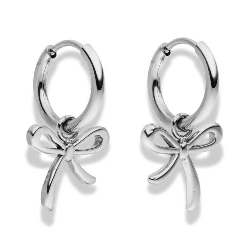 Ribbon Vibes Huggie Ohrringe 14K Vergoldet