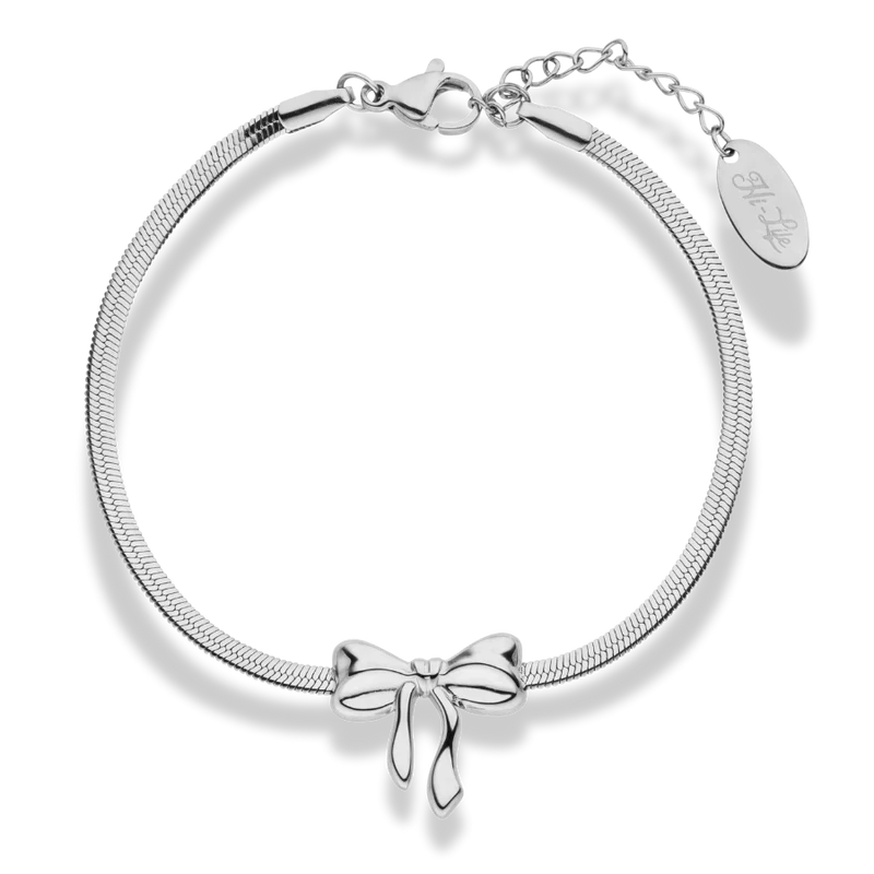 Sleek Ribbon Armband 14K Vergoldet
