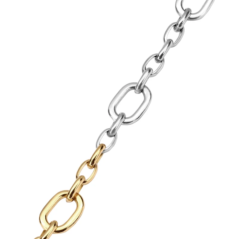 Glieder-Armband Bicolor | Mit Kristallen von Swarovski® (Weiß)