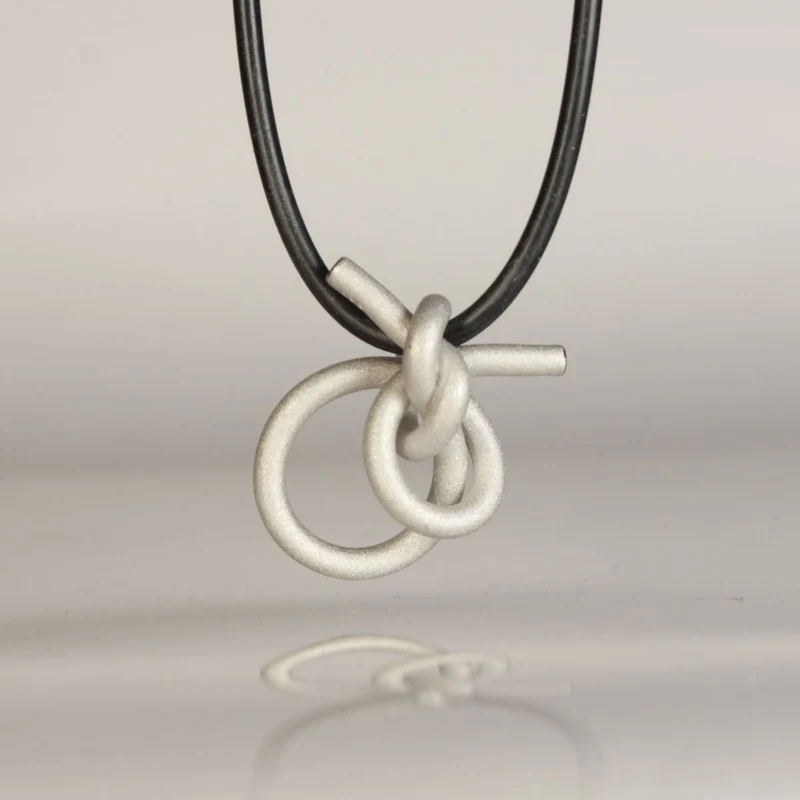 925er Silber Anhänger Knotenschmuck Schlaufen Knoten ANH-23