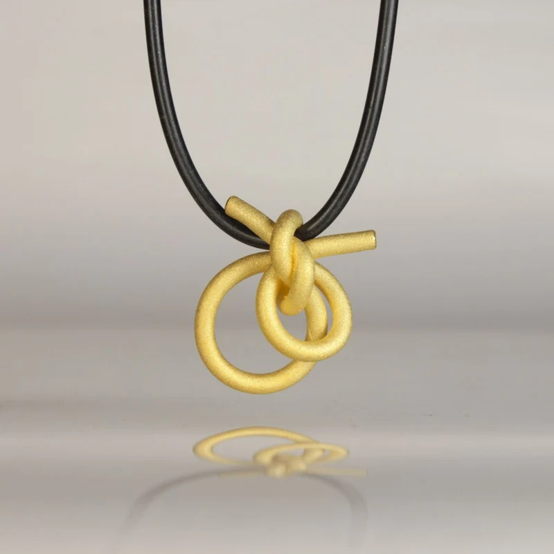 925er Silber Anhänger Knotenschmuck Schlaufen Knoten ANH-23