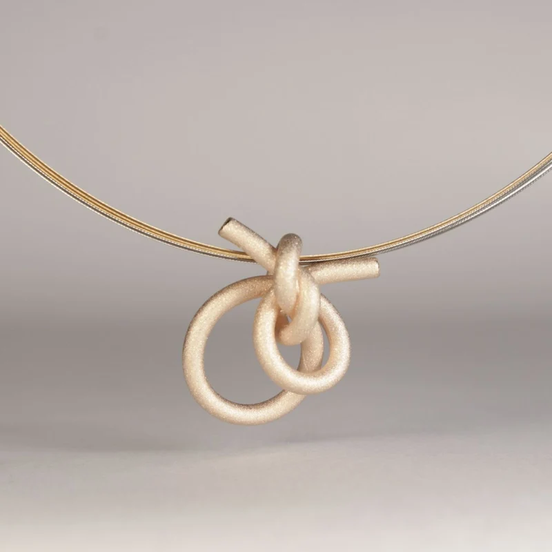 925er Silber Anhänger Knotenschmuck Schlaufen Knoten ANH-23